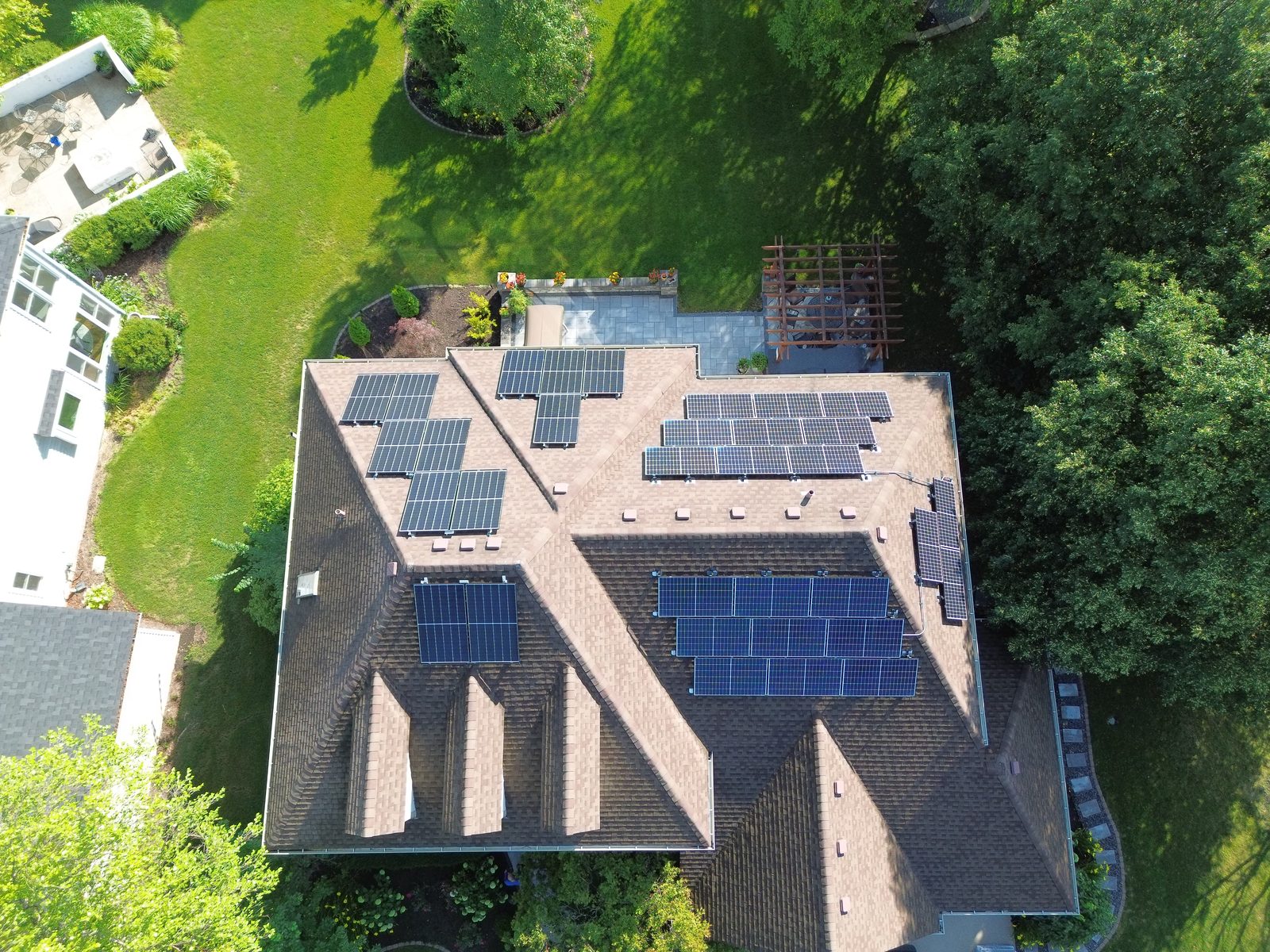Removal and reinstall in Naperville, IL — solar panels reinstalled on a completed roof