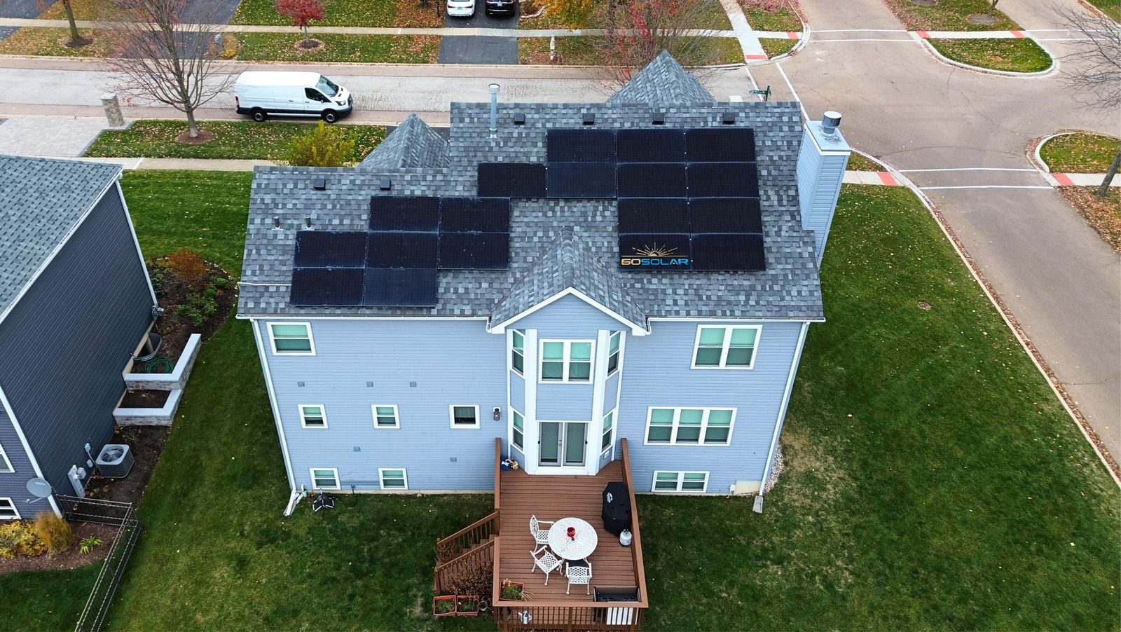 Removal and reinstall in Oak Park, IL — solar panels reinstalled on a completed roof