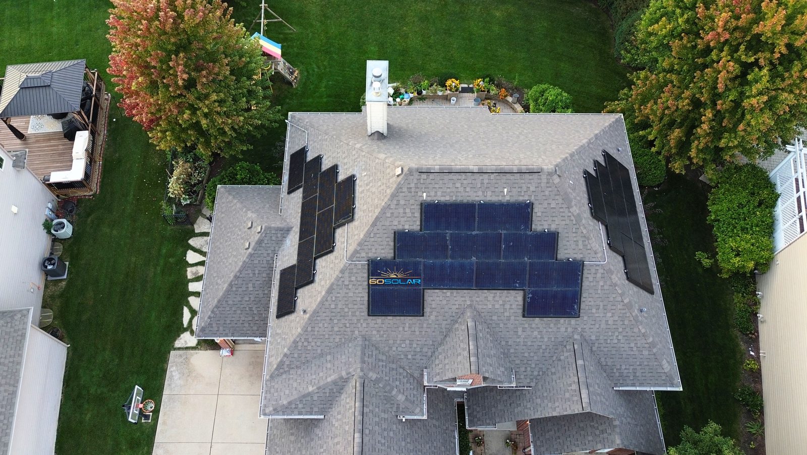 Removal and reinstall in Beverly, Chicago — solar panels reinstalled on a completed roof